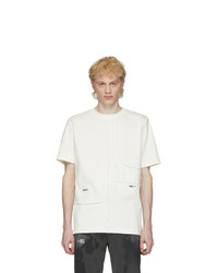 Heliot Emil Off White Cut Up T Shirt