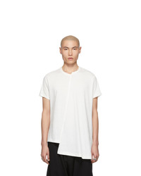 Yohji Yamamoto Off White Diagonal T Shirt