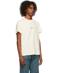 Maison Margiela Off White Distorted Logo T Shirt