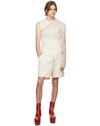 Rick Owens Off White Double Short Sleeve T Shirt