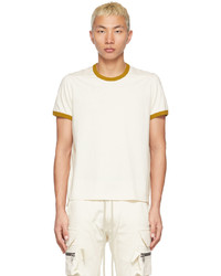 Rick Owens Off White Green Banded T Shirt