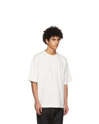 Dolce and Gabbana Off White Logo Injection T Shirt