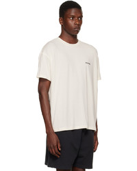 We11done Off White Printed T Shirt
