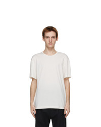 Lemaire Off White Rib Jersey T Shirt