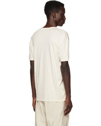 Lemaire Off White Ribbed T Shirt