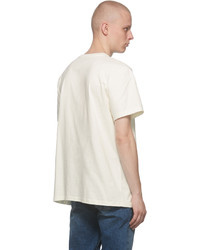 Nudie Jeans Off White Roy Logo T Shirt