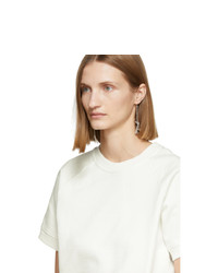 MM6 MAISON MARGIELA Off White Short Sleeve Sweatshirt