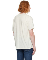 rag & bone Off White Speckle T Shirt