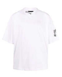 John Richmond Oversized Logo Print Cotton T Shirt