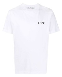 Off-White Ow Logo Print Slim Cut T Shirt