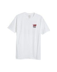 Vans Paint Bucket Check Graphic Tee In White At Nordstrom