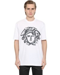 Versace Paint Effect Medusa Jersey T Shirt