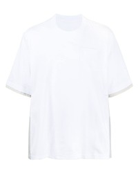 Sacai Panelled Short Sleeve T Shirt
