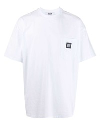 MSGM Patch Pocket Cotton T Shirt