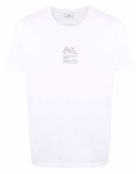 Etro Pegaso Logo Print T Shirt