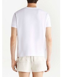 Etro Perforated Cotton T Shirt