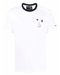 Raf Simons X Fred Perry Pin Detail Cotton T Shirt