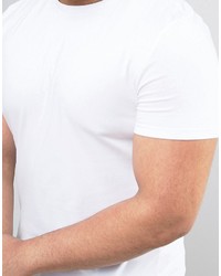 Asos Plus Muscle T Shirt With Crew Neck In White