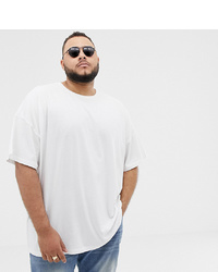 ASOS DESIGN Plus Organic Oversized Fit T Shirt With Crew Neck In White