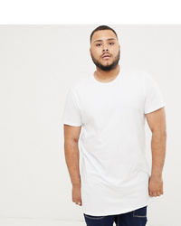 ASOS DESIGN Plus Super Longline T Shirt In White