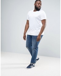 Asos Plus T Shirt With Crew Neck In White