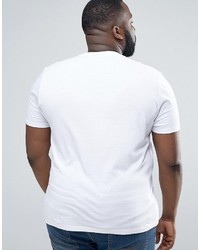 Asos Plus T Shirt With Crew Neck In White