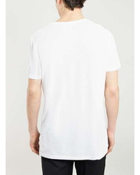 Topman Premium White Slim Fit T Shirt