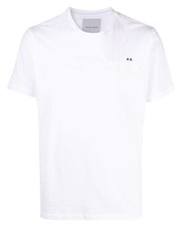 Jacob Cohen Raised Logo Crew Neck T Shirt