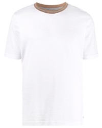 Eleventy Regular Fit Contrasting Neck T Shirt