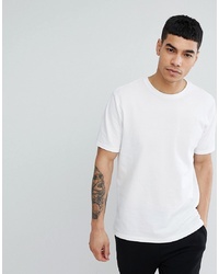ASOS DESIGN Relaxed Fit Pique T Shirt In White