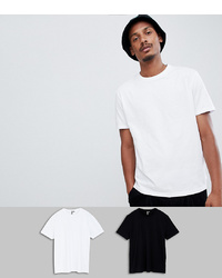 ASOS DESIGN Relaxed Fit T Shirt With Crew Neck 2 Pack Save