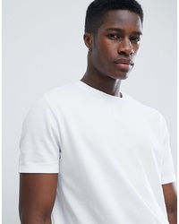 ASOS DESIGN Relaxed T Shirt In Pique In White