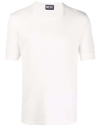 Diesel Ribbed Stretch Cotton T Shirt