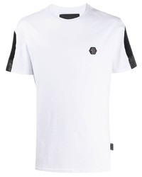 Philipp Plein Ribbed Tape Cotton T Shirt