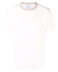 Brunello Cucinelli Round Neck Short Sleeved T Shirt