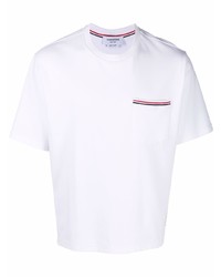 Thom Browne Rwb Stripe Short Sleeve T Shirt