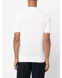 Eleventy Short Sleeve Linen Cotton T Shirt