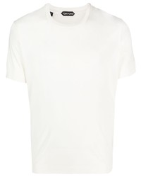 Tom Ford Short Sleeve Lyocell Cotton T Shirt