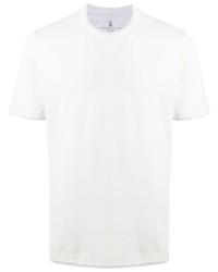 Brunello Cucinelli Short Sleeve Poplin T Shirt