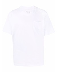 Sacai Side Zip Cotton T Shirt