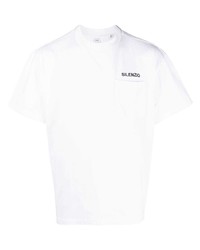 Aspesi Silenzio Logo Embroidered Cotton T Shirt