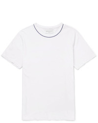 Officine Generale Slim Fit Contrast Tipped Cotton Jersey T Shirt