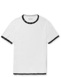Maison Margiela Slim Fit Rubber Trimmed Cotton T Shirt