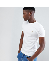 Farah Southall Super Slim Fit Logo T Shirt In White
