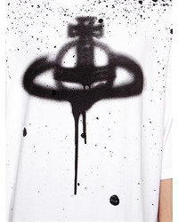 Vivienne Westwood Sprayed Orbit Cotton Jersey T Shirt