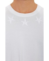 Givenchy Star Applique Oversize T Shirt White