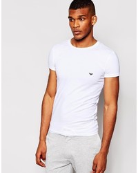 Emporio Armani Stretch Cotton Crew Neck T Shirt In Extreme Fitted Fit