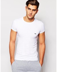 Emporio Armani Stretch Cotton Crew Neck T Shirt In Extreme Muscle Fit