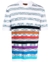 Missoni Stripe Pattern Cotton T Shirt