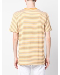 Sunspel Stripe Pattern Short Sleeve T Shirt